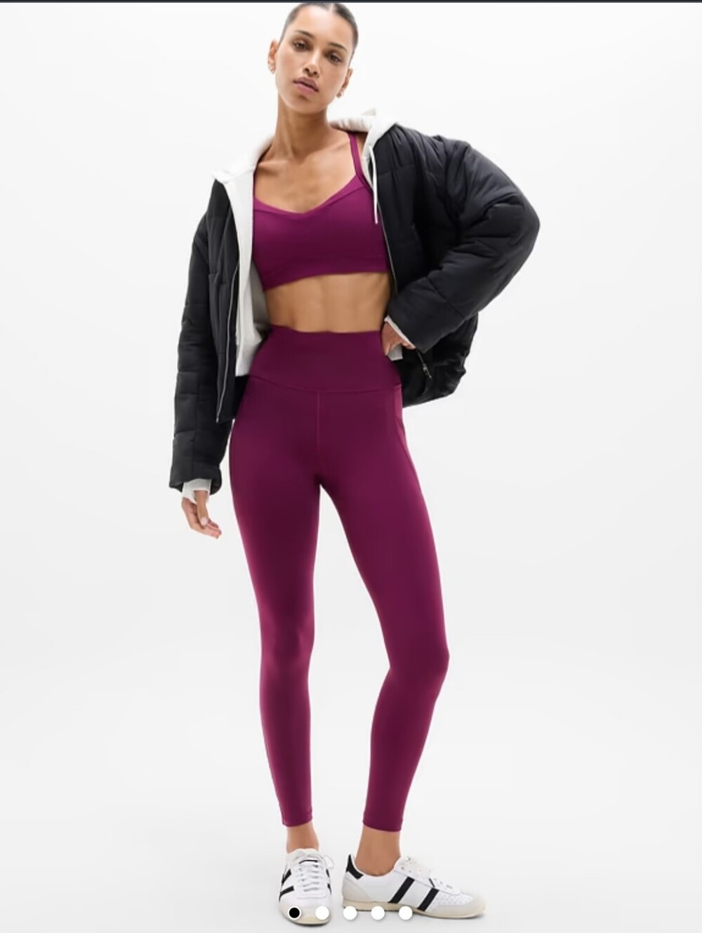 NWOT Athleta Plum Salutation Stash High Rise Legging Size S/T